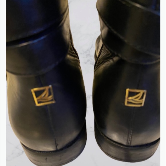 Sperry Black Leather Ankle Boots women's size 8.5 🍂 - Picture 6 of 8